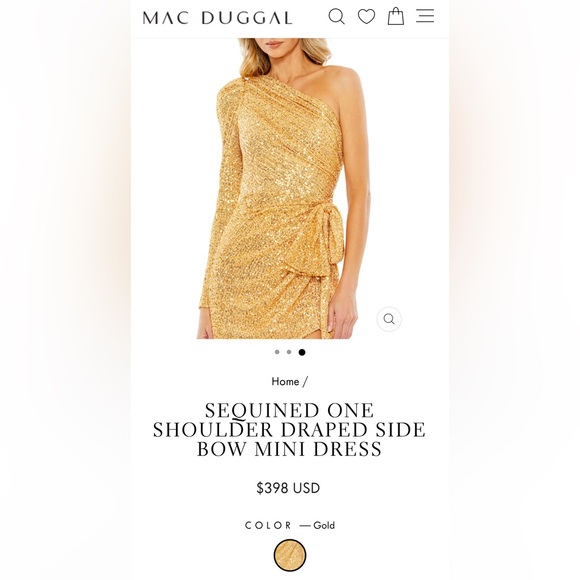 NWT SEQUINED ONE SHOULDER DRAPED SIDE BOW MINI DRESS SIZE 0 - Picture 6 of 8